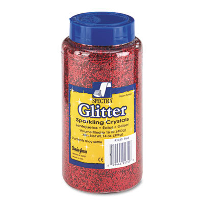 GLITTER;SPECTRA;16OZ;RED